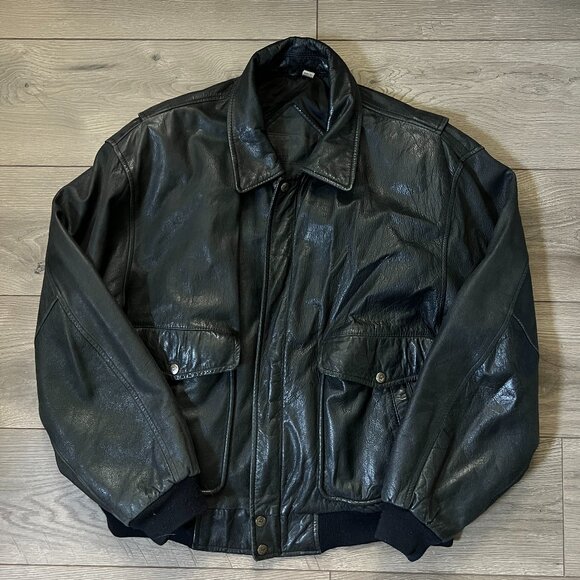 Vintage Roundtree & Yorke Leather Jacket Size Men's Medium - Picture 1 of 13